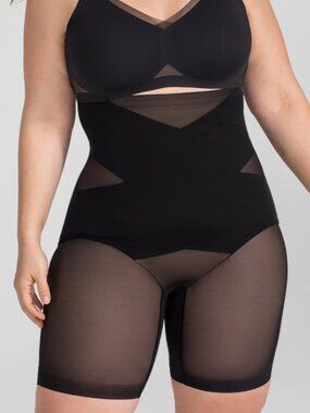 HoneyLove SuperPower Short Shapewear 3X RUNWAY BLACK NWT